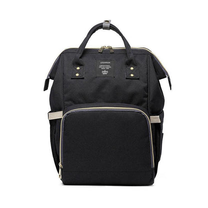 Luxury Multifunctional Diaper Nappy Backpack Maternity Mummy Changing Bag - Pink Gray