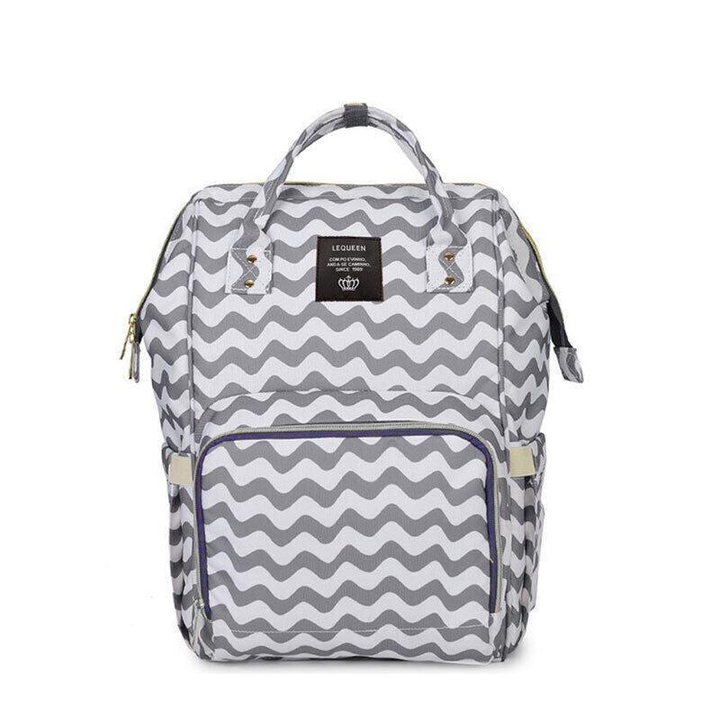 Luxury Multifunctional Diaper Nappy Backpack Maternity Mummy Changing Bag - Navy