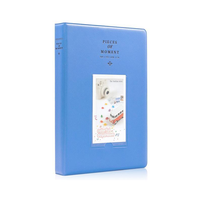 128 Pockets Album Case Storage For Polaroid Photo FujiFilm Camera Film - Blue