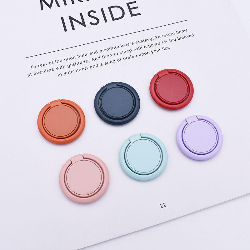 NEW 1PC Ring Mobile Phone Holder Solid Color Ring Bracket 360 Rotation - Blue