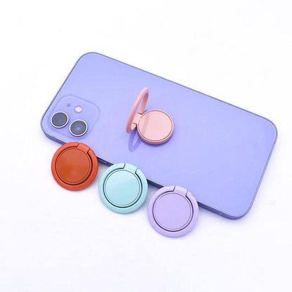 NEW 1PC Ring Mobile Phone Holder Solid Color Ring Bracket 360 Rotation - Blue