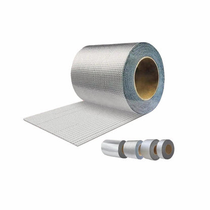 5M Waterproof Tape Butyl Rubber Aluminium Foil Roof Pipe Caravan Repair Flashing - 15cm*5m*1 Unit