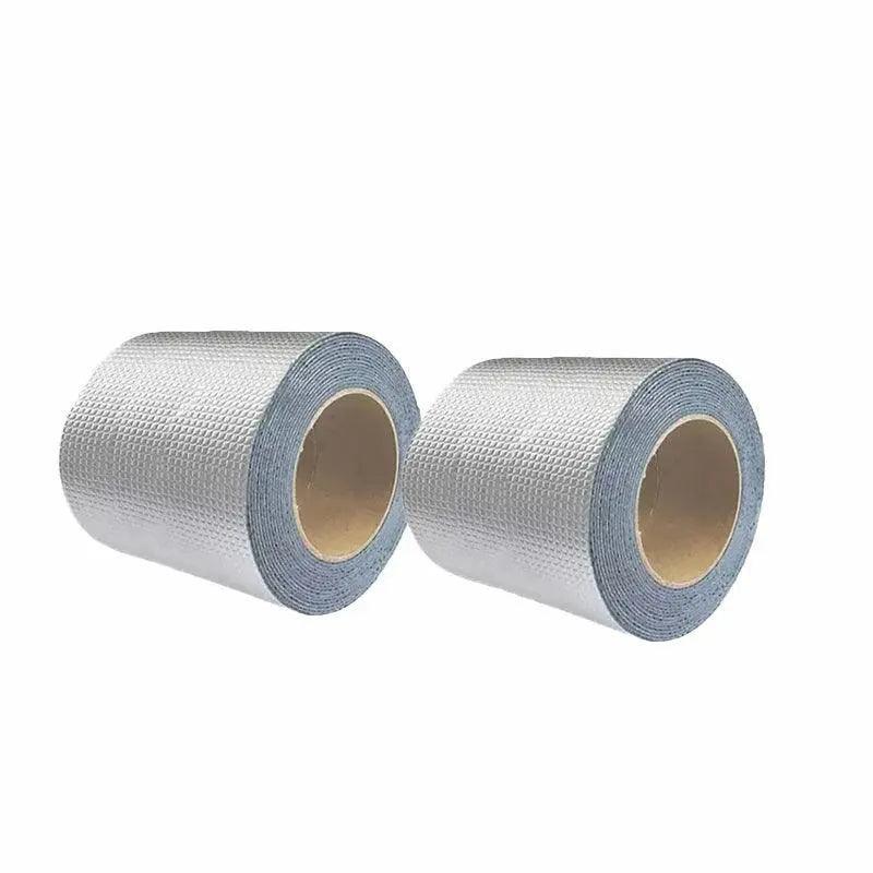 5M Waterproof Tape Butyl Rubber Aluminium Foil Roof Pipe Caravan Repair Flashing - 15cm*5m*1 Unit