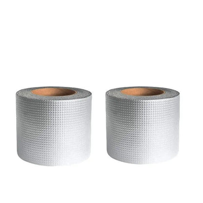 5M Waterproof Tape Butyl Rubber Aluminium Foil Roof Pipe Caravan Repair Flashing - 20cm*5m*1 Unit