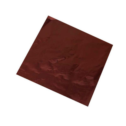 100Pcs Aluminium Foil Chocolate Wrappers 20cm Squares - Blue/Gloss