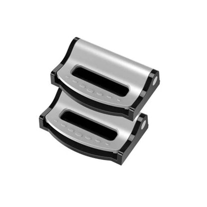 2pcs Car Strap Positioning Clip Buckle Adjuster Clamp for Comfort and Pressure Relief - Black