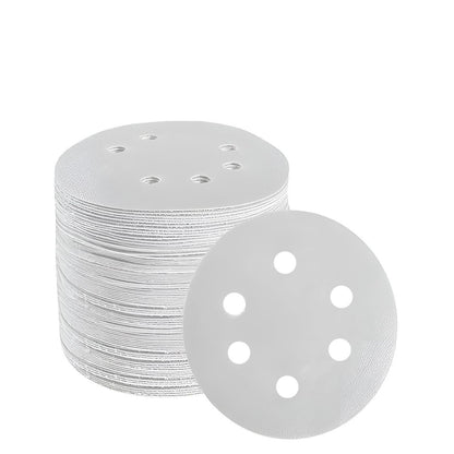 100x 123mm 6/8-Hole Sanding Discs Hook Loop Orbital Sander Pads 80 120 240 Grit - 400 Grits（8-Hole）