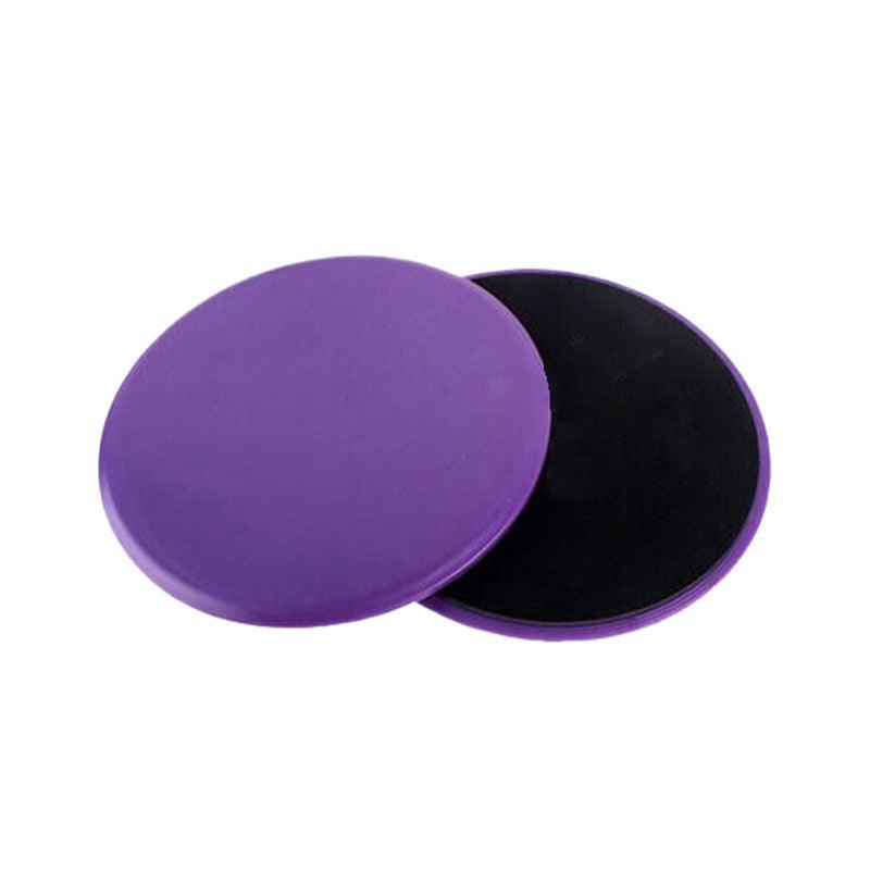 2PCS Core Sliding Discs Fitness Sliders for Home Gym Yoga Gliding Exercise 17cm - Black