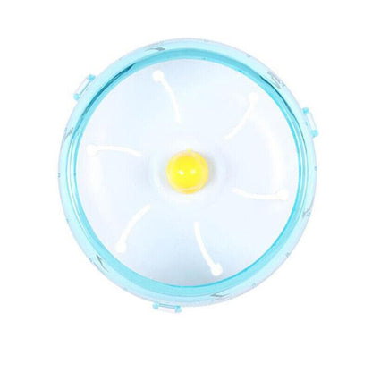 Blue Hamster Guinea Pig Running Disc Cage Accessories Running Round Wheel Pet Toys - 21CM