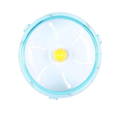 Blue Hamster Guinea Pig Running Disc Cage Accessories Running Round Wheel Pet Toys - 21CM