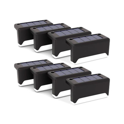 Solar Led Deck Lights Path Garden Patio Pathway Stairs Step Fence Lamp Outdoor - 4PCS