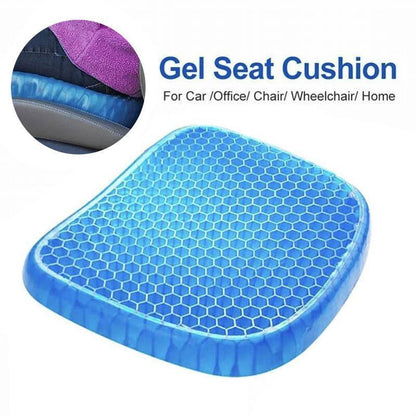 Gel Honeycomb Seat Comfort Cushion Flex Back Support Spine Protector - 1000g (44*36.5*4.5CM)