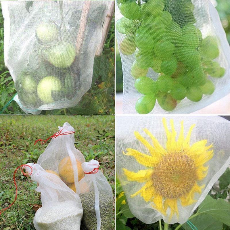 50X Fruit Net Bags Agriculture Garden Vegetable Protection Mesh Insect Proof - 45*30（50 PCS）