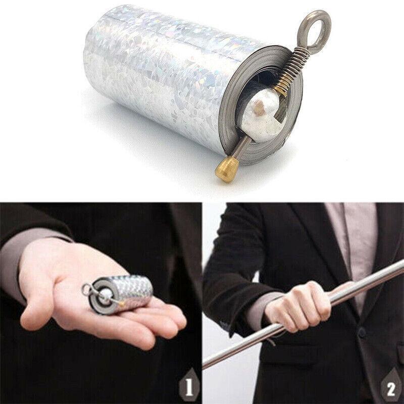 Magic Telescopic Portable Martial Arts Metal Pocket Staff Pocket 110Cm-150Cm - Silver 1.1M