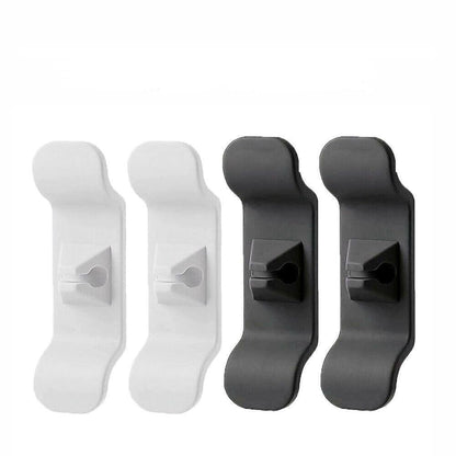 Cord Organizer Wrap Holder 4pcs Kitchen Appliance Cable Winder Adhesive Clip - 4PCS White