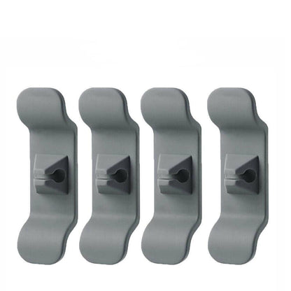 Cord Organizer Wrap Holder 4pcs Kitchen Appliance Cable Winder Adhesive Clip - 2PCS White+2PCS Black