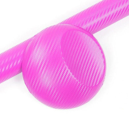 152x 30CM Car Vinyl Wrap Carbon Fiber Matt Satin Glossy Multi Color Car Tint Car Sticker - Pink Carbon Fiber