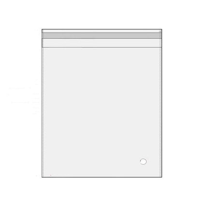 Multi-size Clear Self-Seal Cellophane Bags - Bulk Adhesive Opp - 8*10+3