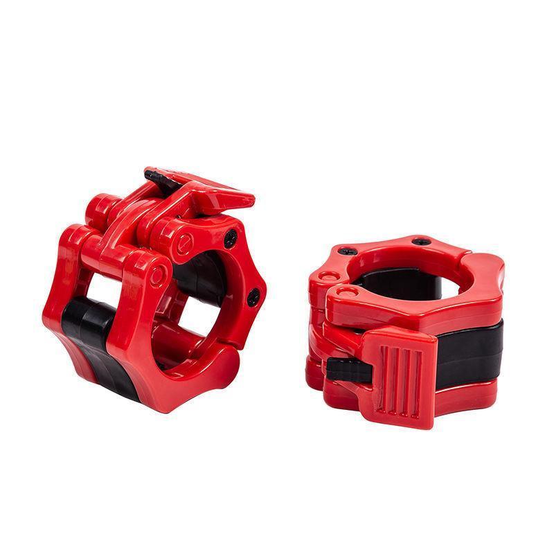 50mm Barbell Clamp Collar Clip Olympic Weightlifting Lift Spring Lock - Black