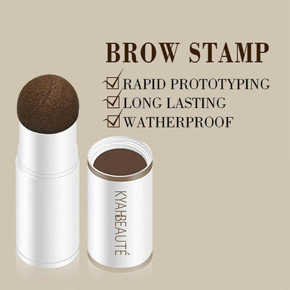Eyebrow Shaping Kit Waterproof One Step Perfect Brow Stamp Stencils Makeup Set - Blonde