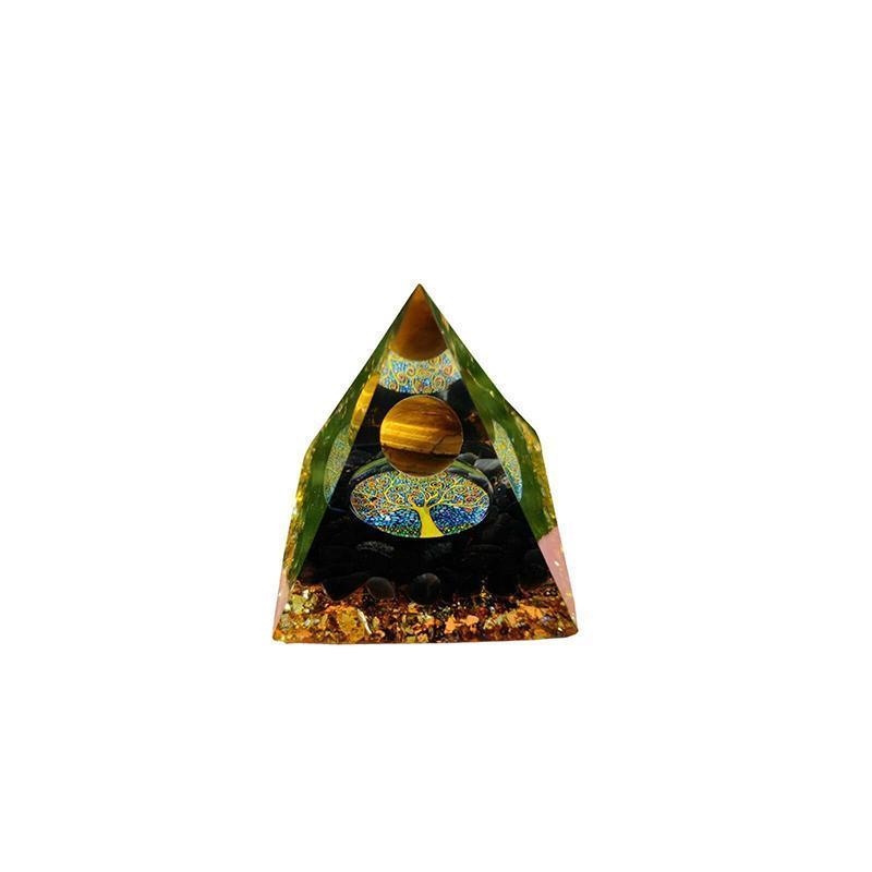 Amethyst Crystal Sphere Orgonite Pyramidamp Obsidians - Blue ring(60mmx60mm)