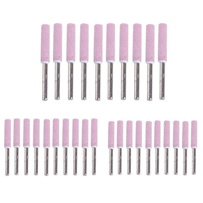 10 Pack Chain Tool Sharpener Grinding Stones for Rotary Bit Kits 4/4.8/5.5mm - 3MM X 4.8MM