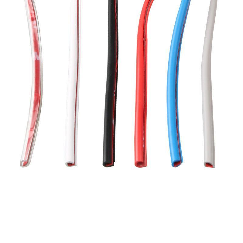5M Car Door Edge Protector Strip Anti-Scratch Protection Rubber Trim Seal Au - Clear