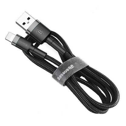 Baseus USB Charging Cable Data Charger Cord For iPhone 13 12 11 XS XR 8 7 iPad 1PC 1M - Red+ Red