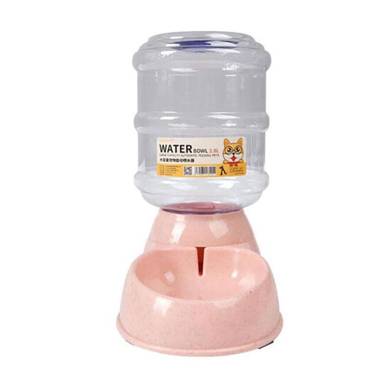 Automatic 3.8L Water Feeder Pet Dog Cat Puppy Dispenser Feeder Bowl Bottle - Green