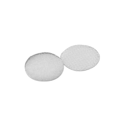 Hook and Loop Sticky Self Adhesive Dots Coins Circles Tape Black White 15mm - Black