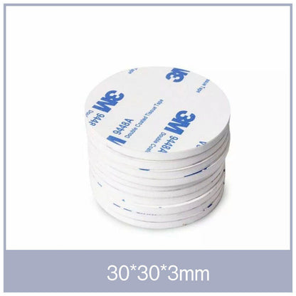 Round 40 x 3mm 3M Double Sided Foam Sticker Tape Side Wall Car Self Adhesive Pads - 12pcs