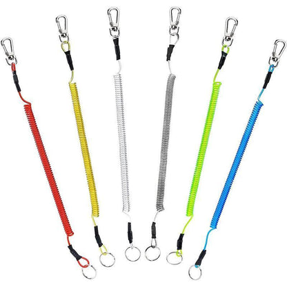 6X Fishing Lanyards Boating Ropes Kayak Secure Pliers Lip Grips Tackle Fish Tool - Multicoloured