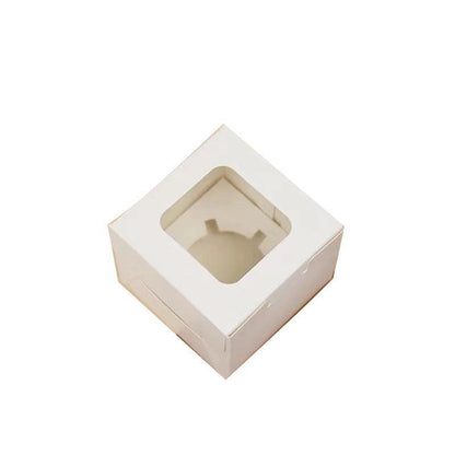 Cupcake Box Cases 1/2/4/8/12 Holes Window Face Cases Party Wedding Muffin Baking - 12 Holes 5PCS
