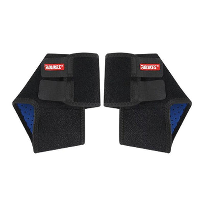 S Size AOLIKES One Pair Ankle Support Brace Wrap with Cushioned Pads - Black- Small* 1 Pair