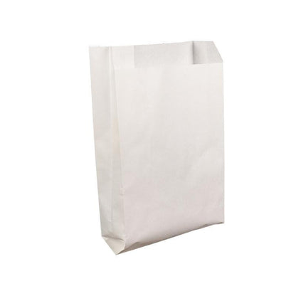 1000PCS Oil-proof Takeaway Paper Bags for Premium Takeout Supply - White-16*11*4cm