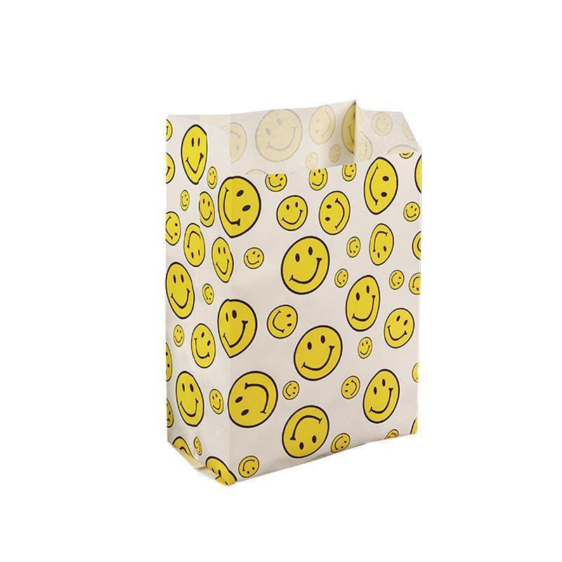 1000PCS Oil-proof Takeaway Paper Bags for Premium Takeout Supply - White-16*11*4cm