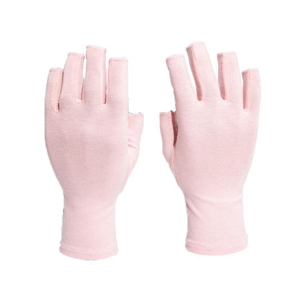Brace Arthritis Hand Compression Gloves fingerless gloves Pain Relief Brown - S