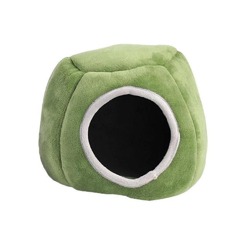 Soft Small Animal Guinea Pig Cozy Warm Pet Tent Hamster House Hideout Cave Bed - Grey-Sheep