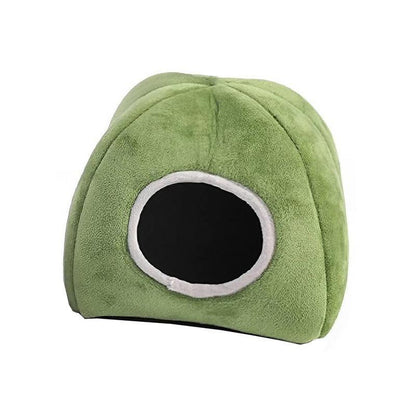 Soft Small Animal Guinea Pig Cozy Warm Pet Tent Hamster House Hideout Cave Bed - Grey-Stump