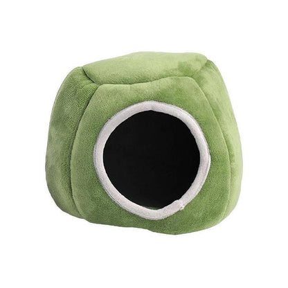 Soft Small Animal Guinea Pig Cozy Warm Pet Tent Hamster House Hideout Cave Bed - Grey-Stump