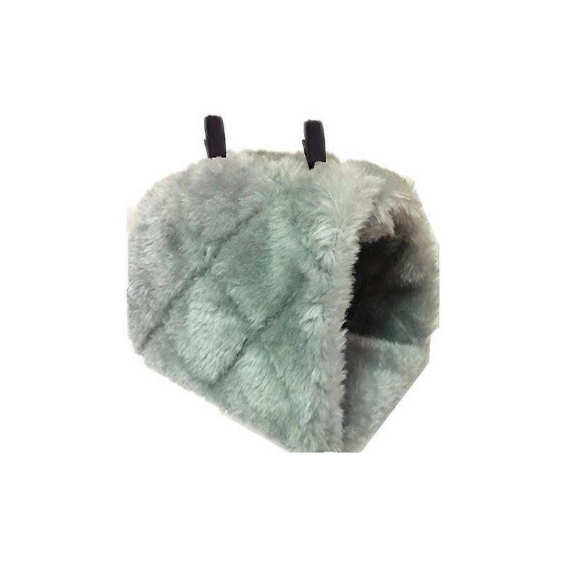 Pet Bird Parrot Parakeet Budgie Warm Hammock Cage Hut Tent Bed Hanging Cave - Green