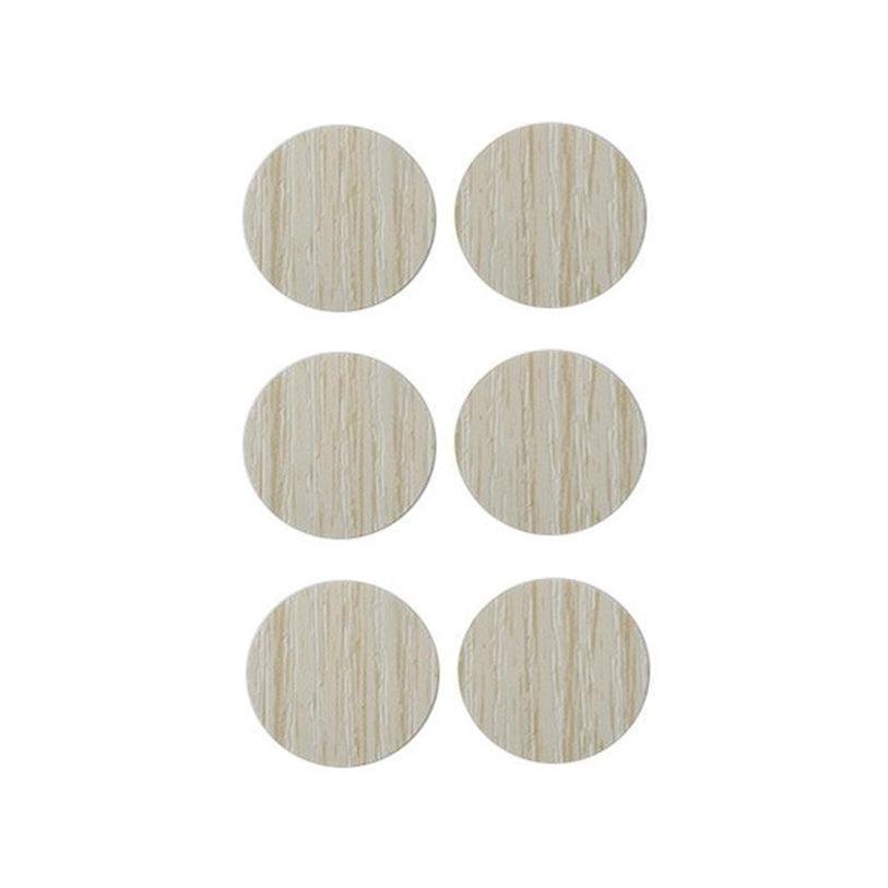 54 X Self Adhesive Decorative Screw Cover Caps Holes Cams Furniture Kitchen 20mm - PC 107
