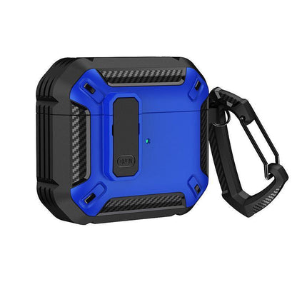 For Apple AirPods 3/Pro Case Armor Earphone Heavy Duty Shockproof Cover - Black&Yellow For Airpods 3
