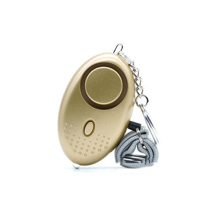 140DB Personal Alarm Keychain with LED Light for Emergency Alert and Assistance - Blue