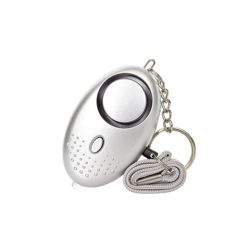140DB Personal Alarm Keychain with LED Light for Emergency Alert and Assistance - Blue