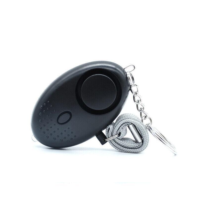 140DB Personal Alarm Keychain with LED Light for Emergency Alert and Assistance - Gold