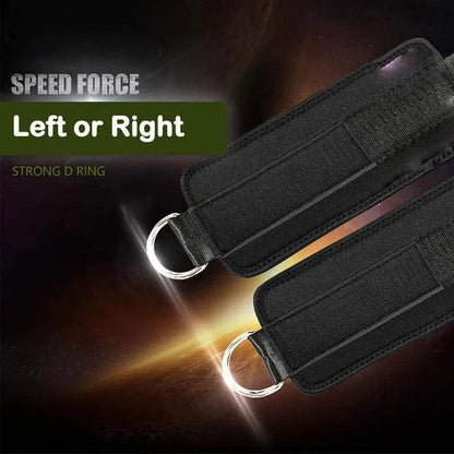 Aolikes Weight Lifting Ankle D-Ring Strap Cable Kickbacks Attachment Gym Leg - Right