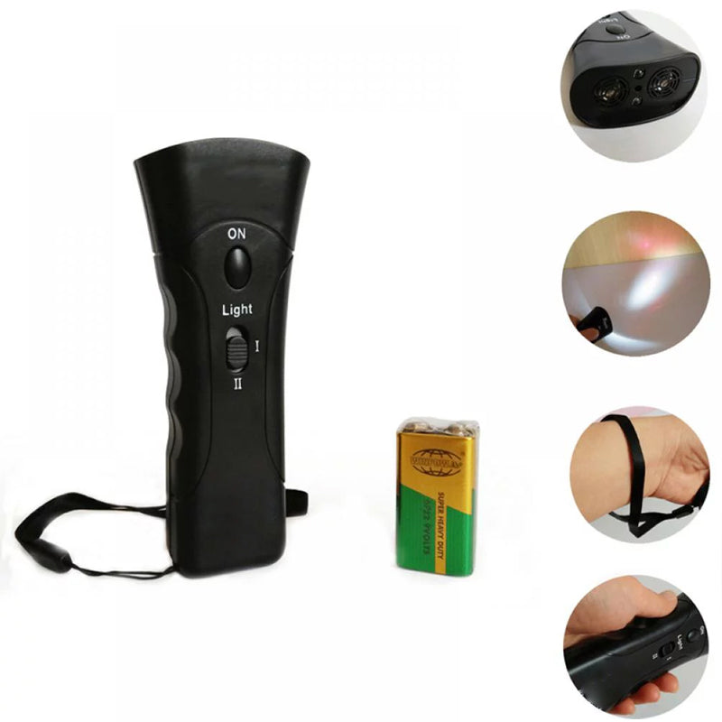 Ultrasonic Dog Repeller Device Anti Dog Approaching Trainer Tool Outdoor Control