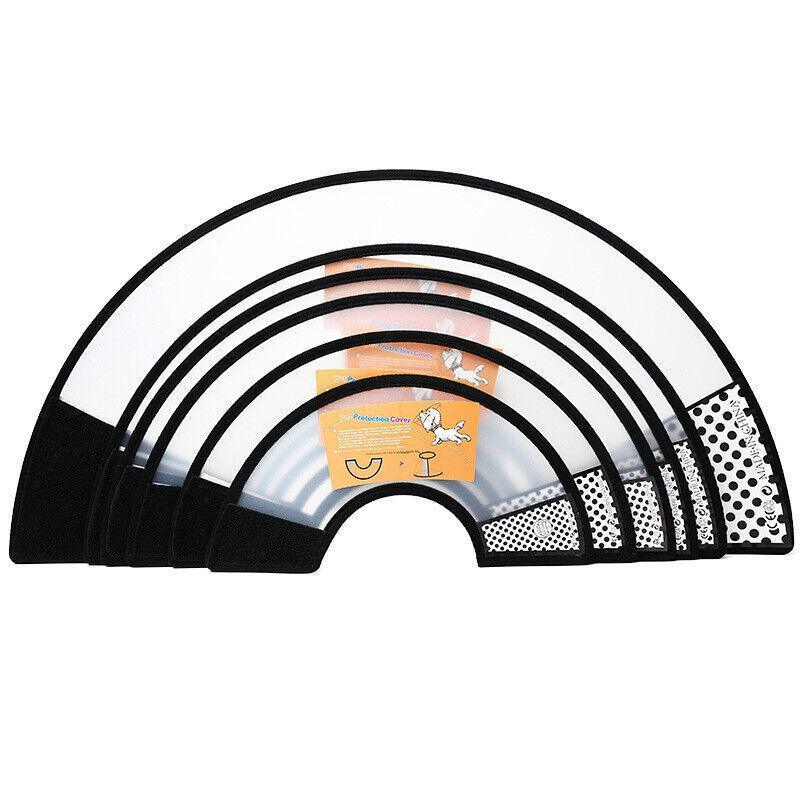Pet Dog Cat Cone Protective Collar Wound Healing Medical Elizabethan E-Collar Au - Large#(49.5-56CM  depth: 28CM)