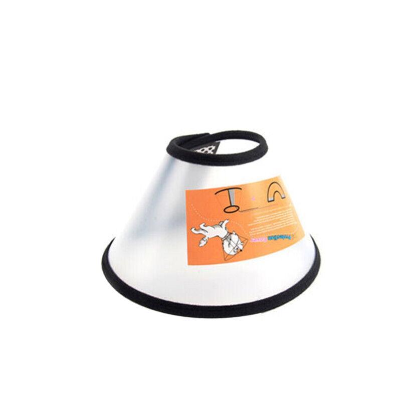 Pet Dog Cat Cone Protective Collar Wound Healing Medical Elizabethan E-Collar Au - 7#(17-20CM  depth: 9CM)